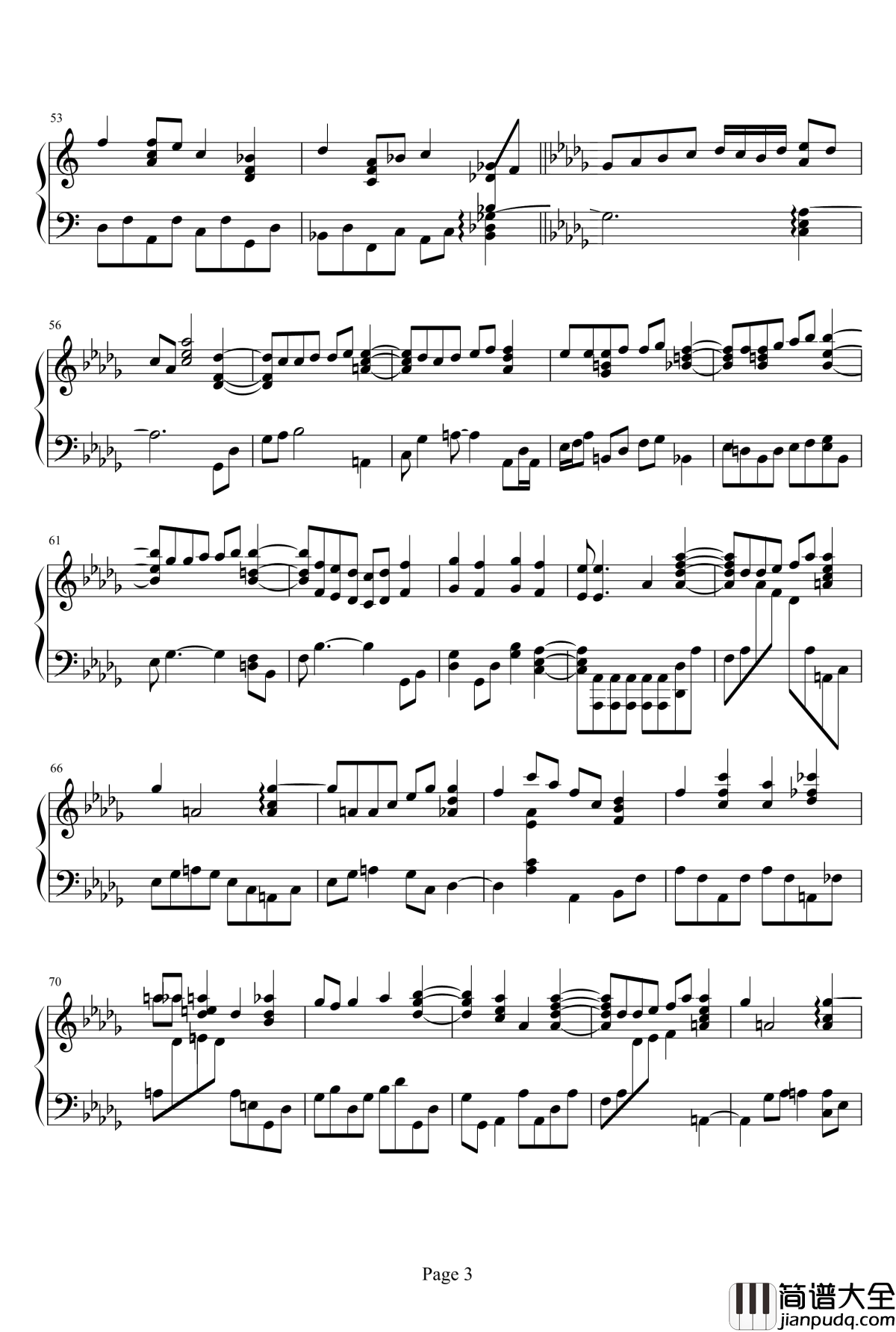 玻璃鞋钢琴谱_郑秀文