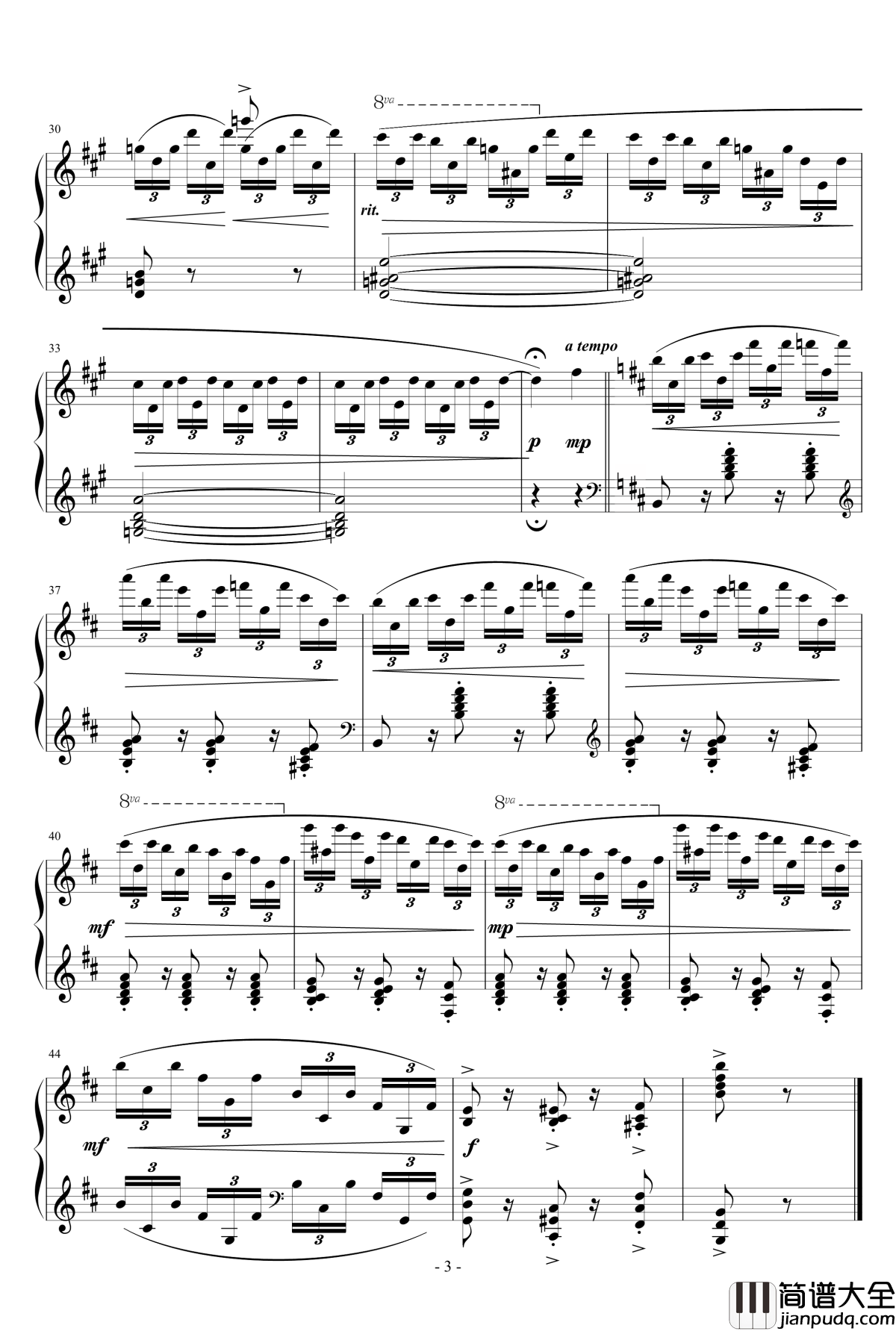 Etude_in_B_minor钢琴谱_KioooS