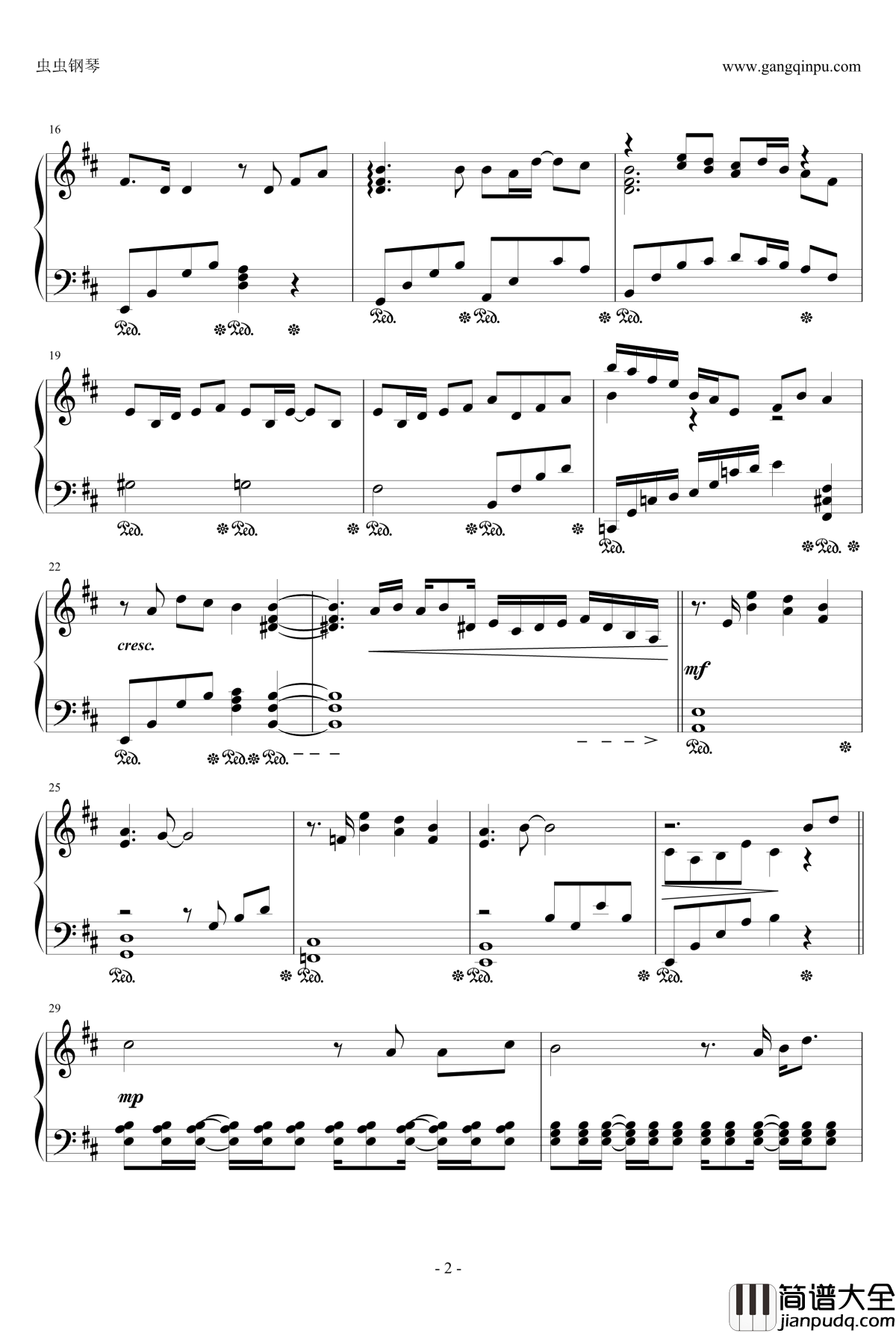 Welcome_to_Dongmakgol钢琴谱_久石让