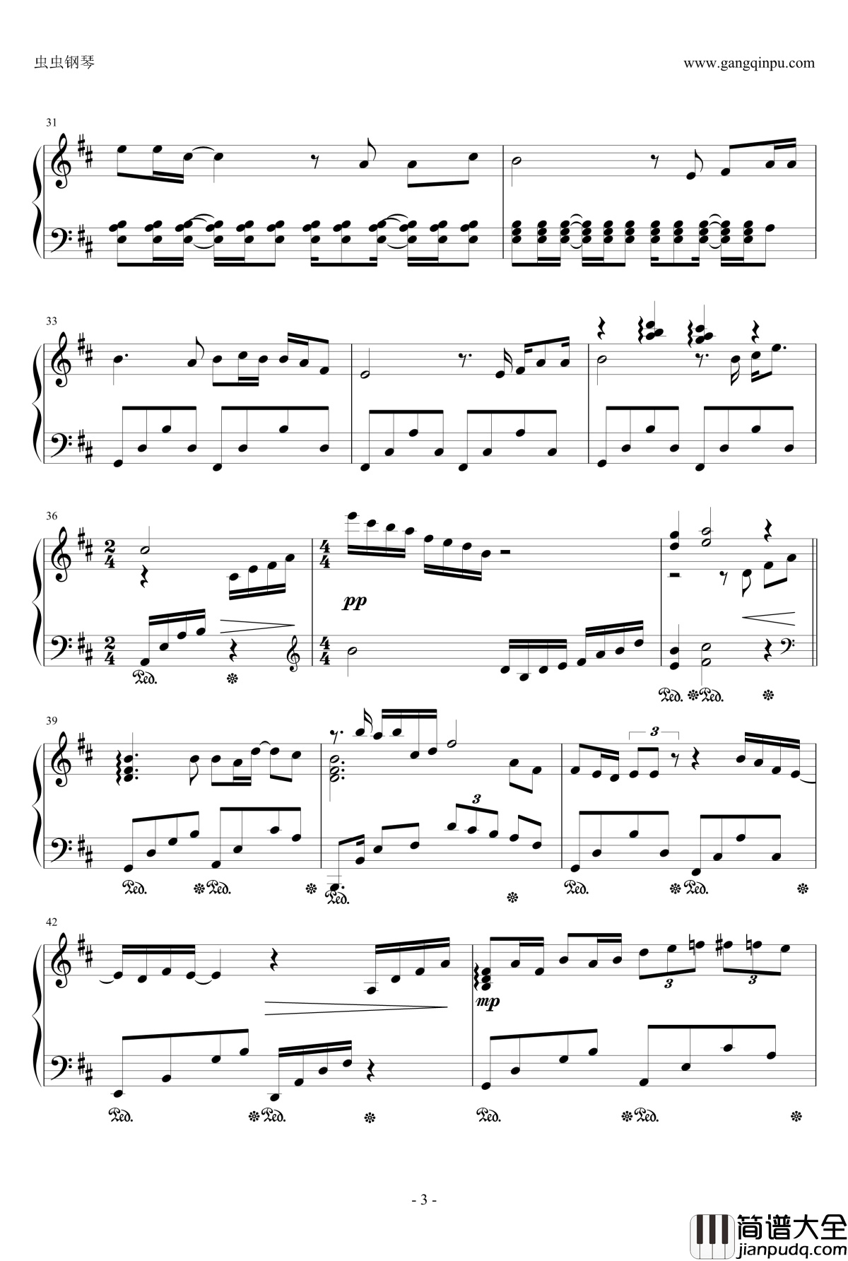 Welcome_to_Dongmakgol钢琴谱_久石让