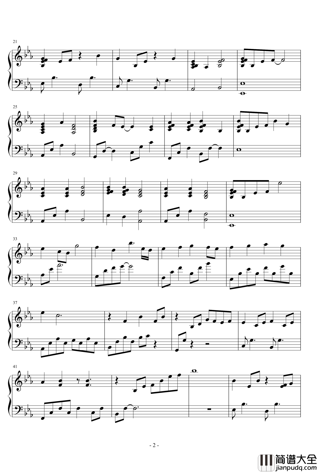 遇见钢琴谱_张敬轩演唱会版本