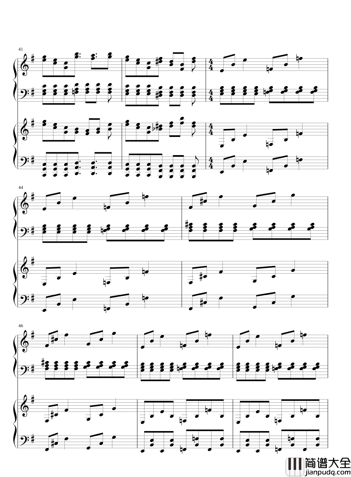 小五与恋的合奏钢琴谱_东方_东方project_琴艺