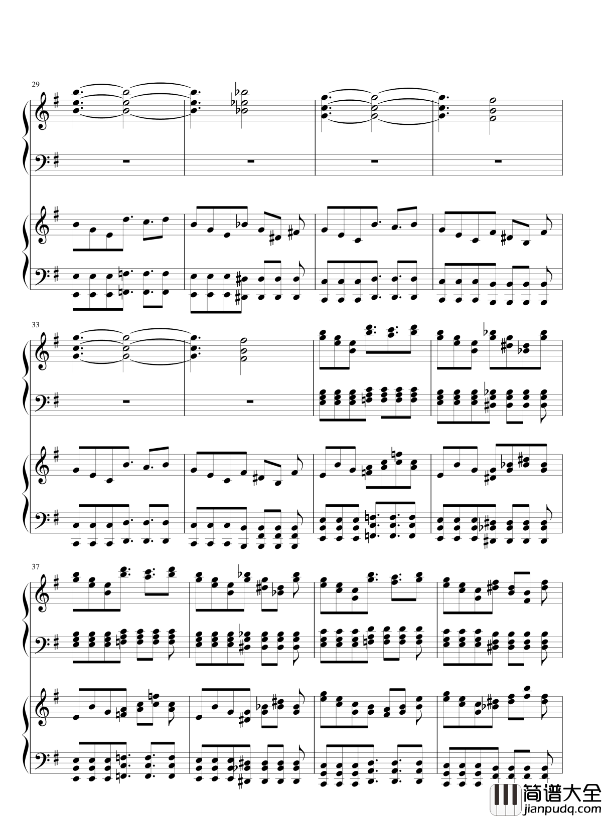 小五与恋的合奏钢琴谱_东方_东方project_琴艺