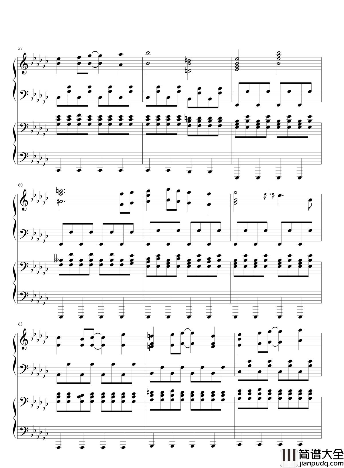 小五与恋的合奏钢琴谱_东方_东方project_琴艺