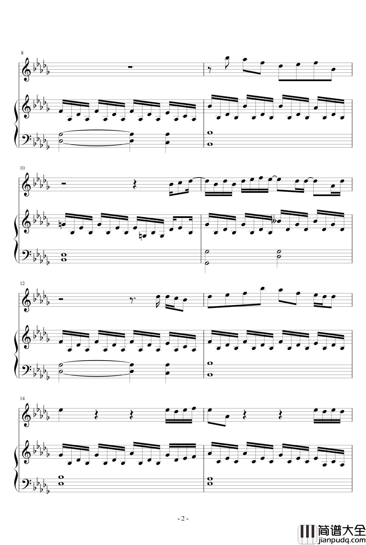 IF_YOU钢琴谱_BigBang_低碳伴奏