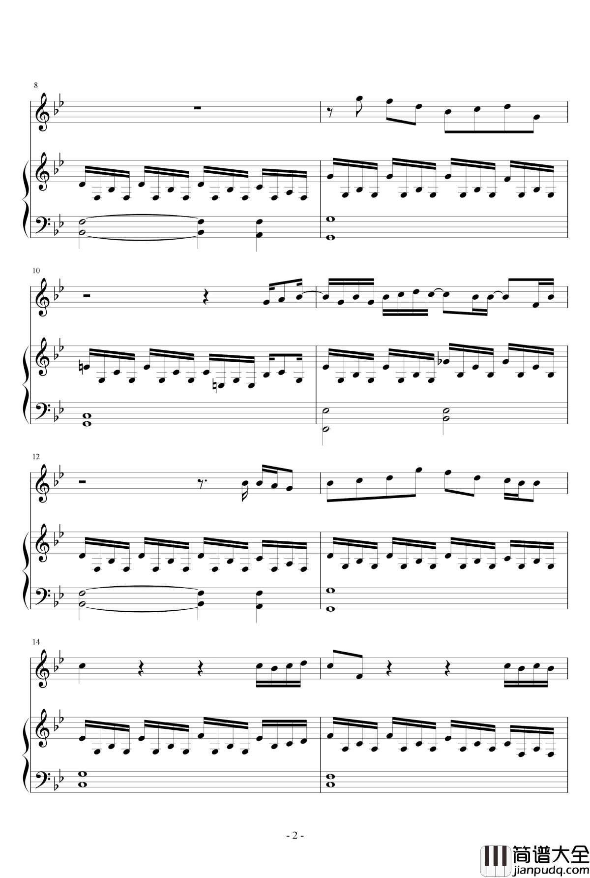 IF_YOU钢琴谱男声版_BigBang_低碳伴奏