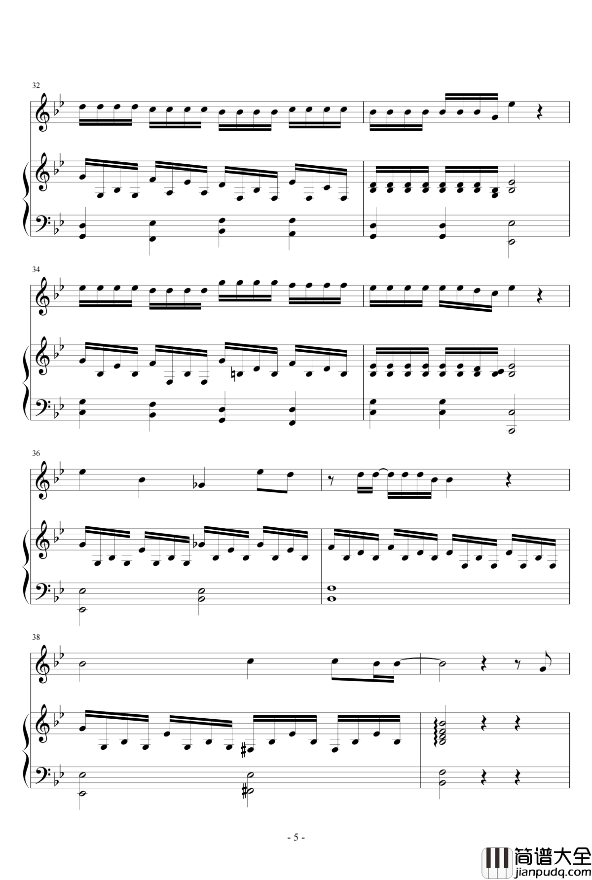 IF_YOU钢琴谱男声版_BigBang_低碳伴奏