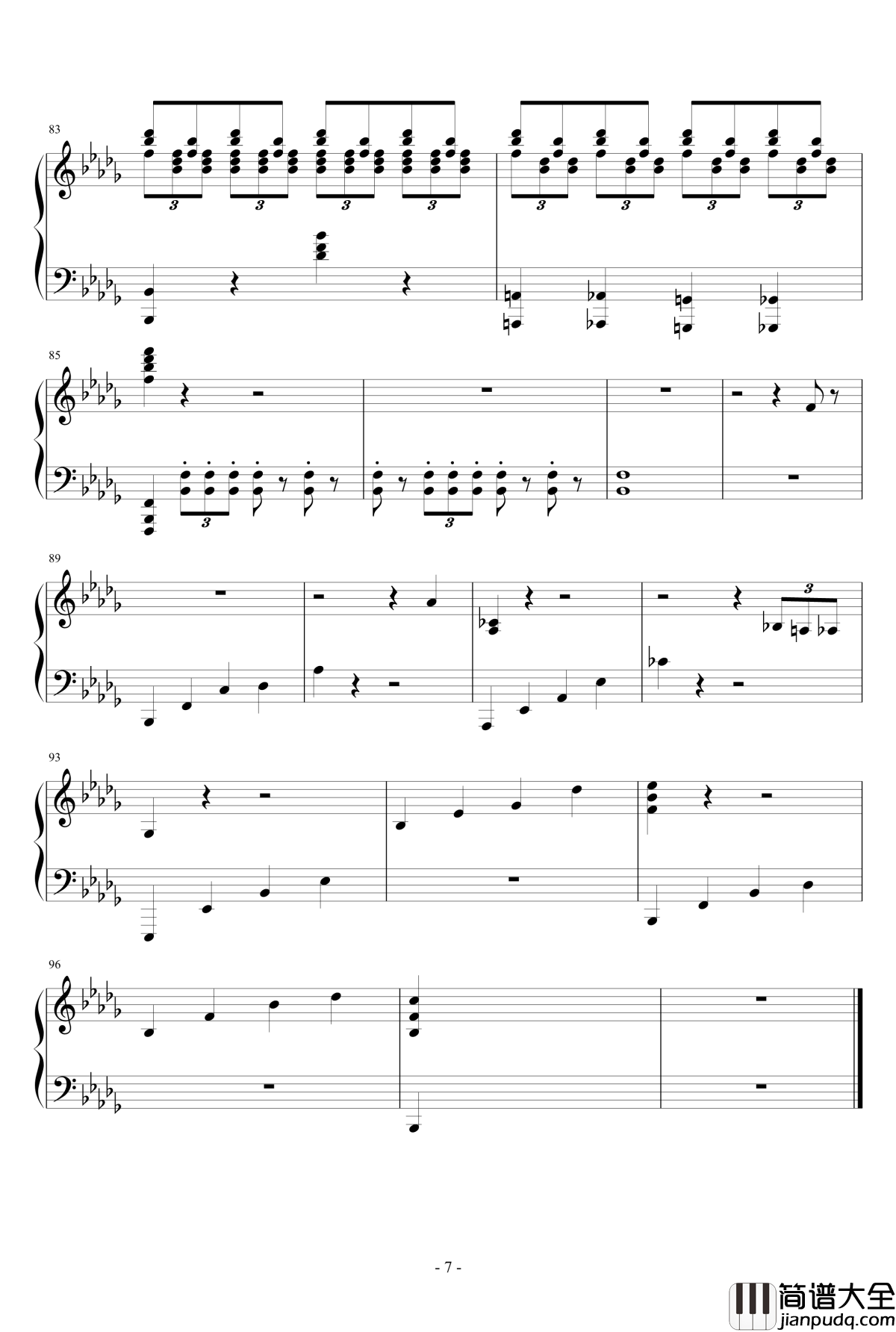 反装逼战役钢琴谱_琴欲