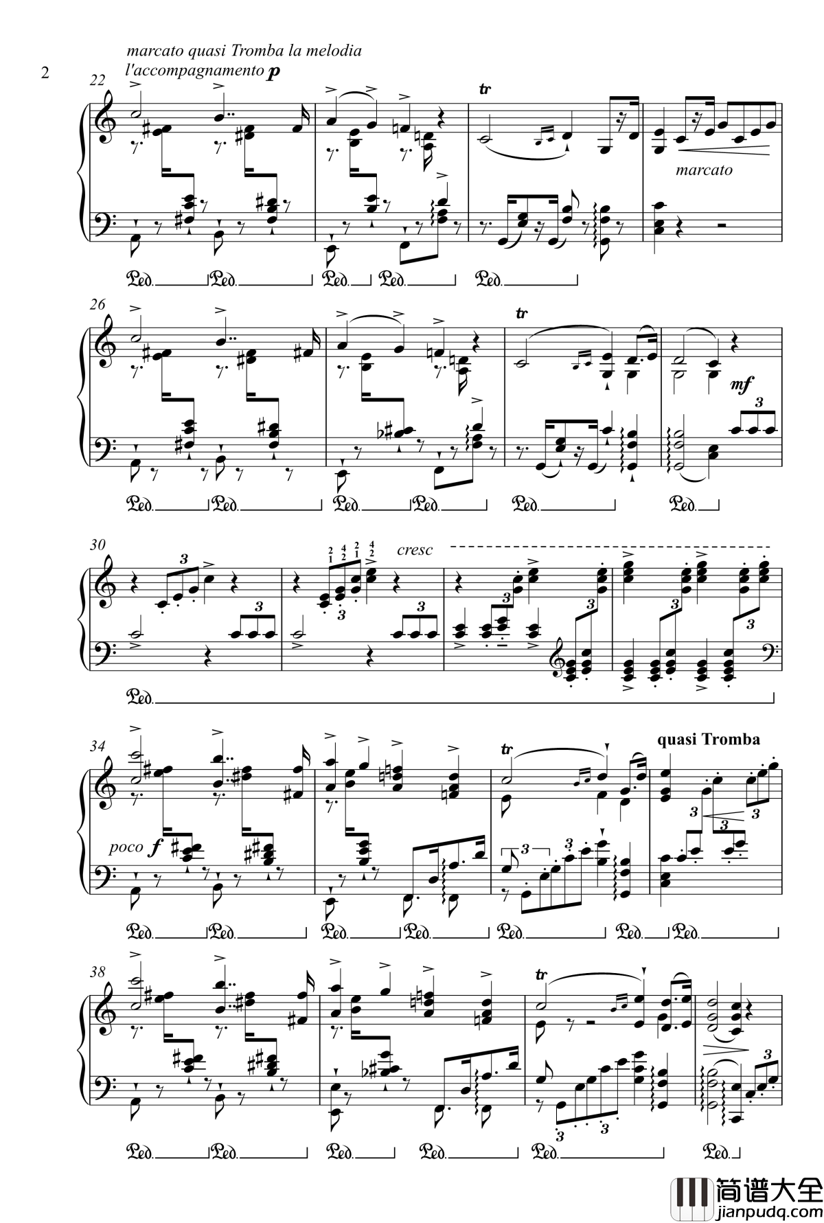 Hochzeitsmarsch_und_Elfenreigen_s410钢琴谱_婚礼进行曲_李斯特