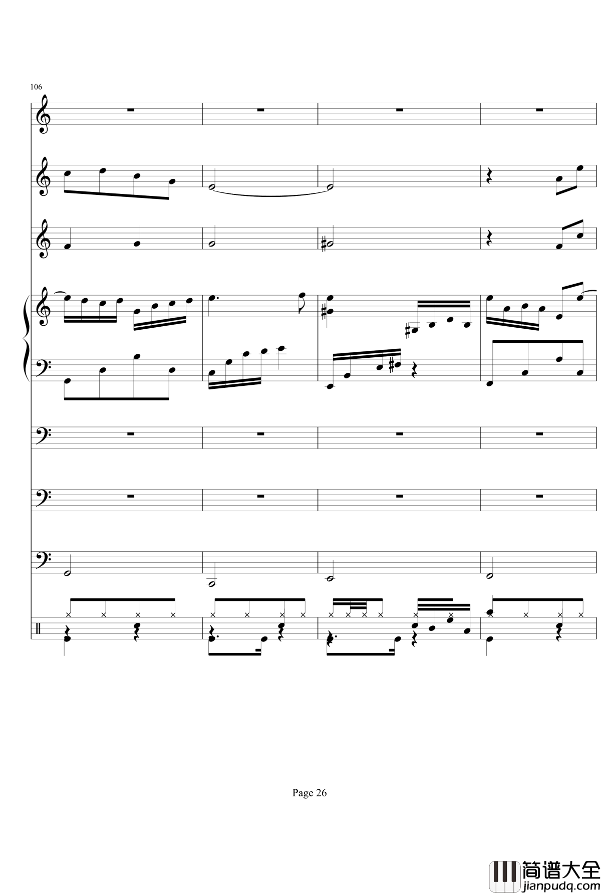 Bad_End钢琴谱_fulanckyce