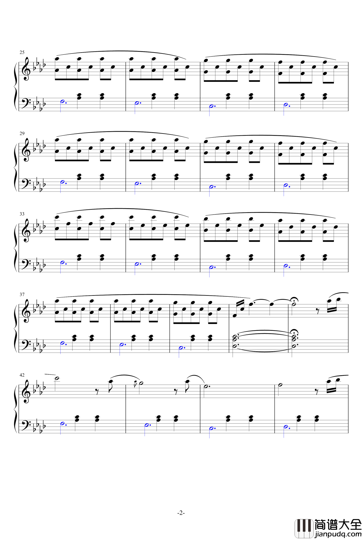 Rue_des_Trois_Frères钢琴谱_Fabrizio_Paterlini