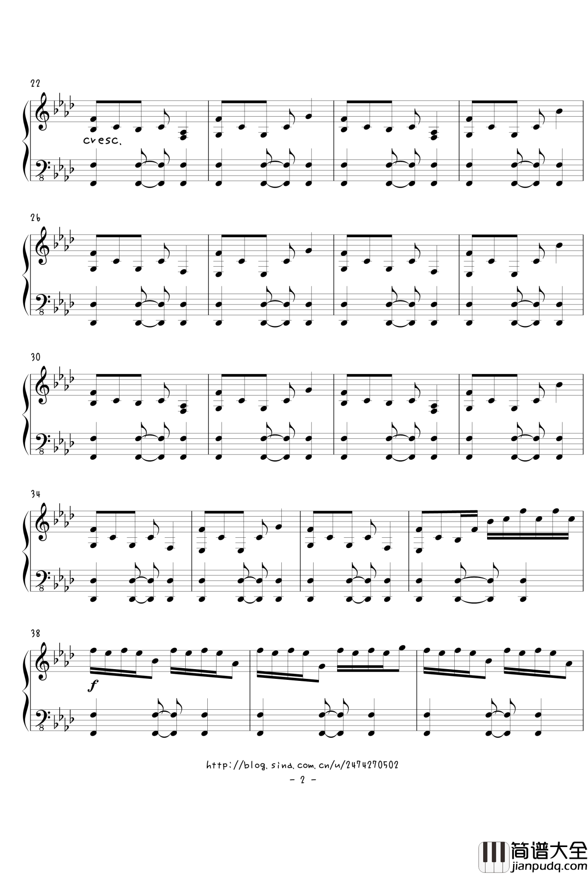 ラストリモート钢琴谱_触手猴_东方project_【幻想游戏】