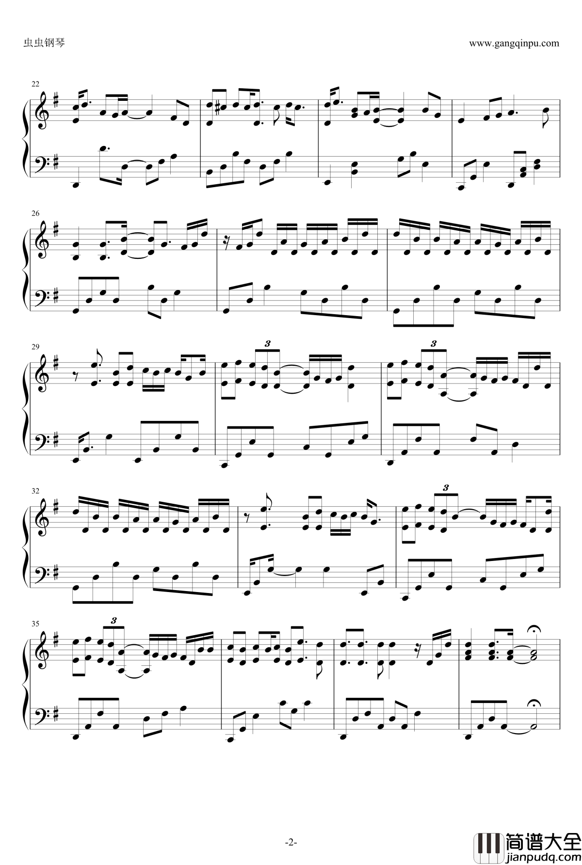 温柔钢琴谱_钢琴版_五月天