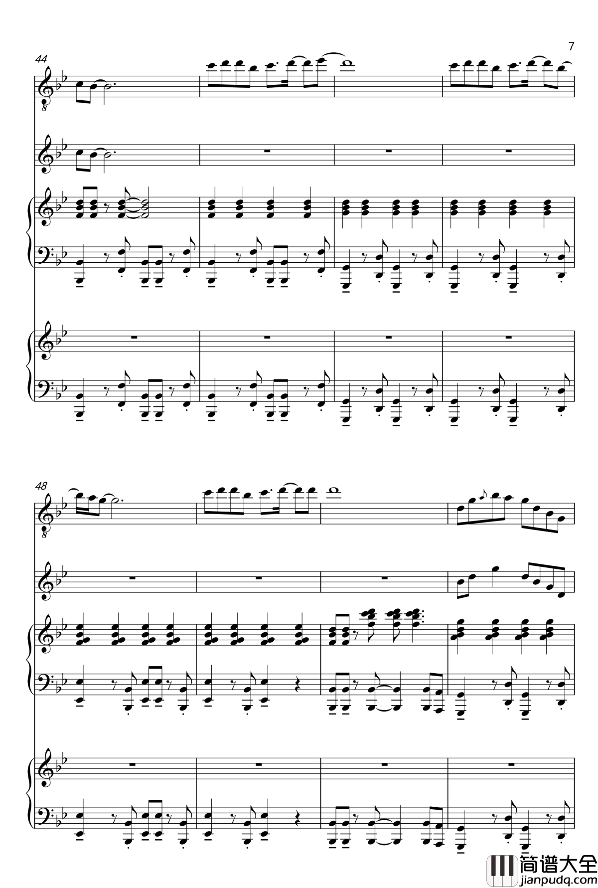 Only_love_can_hurt_like_this钢琴谱_Paloma_Faith