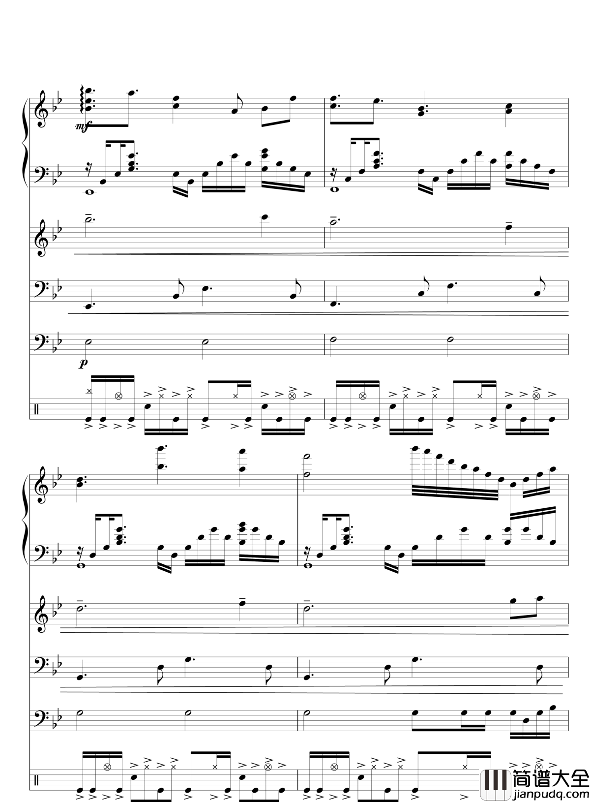 Quiet_Sky~繁春钢琴谱_lujianxiang555