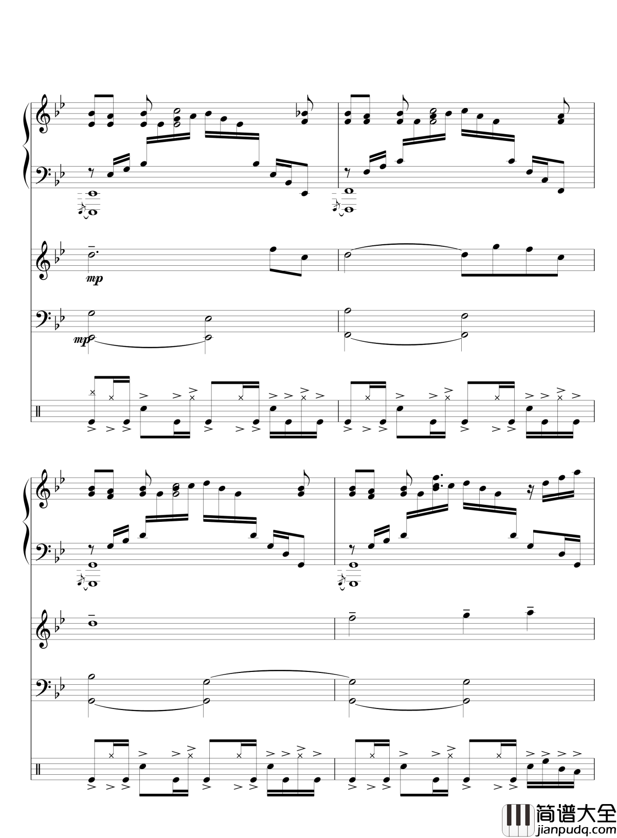 Quiet_Sky~繁春钢琴谱_lujianxiang555