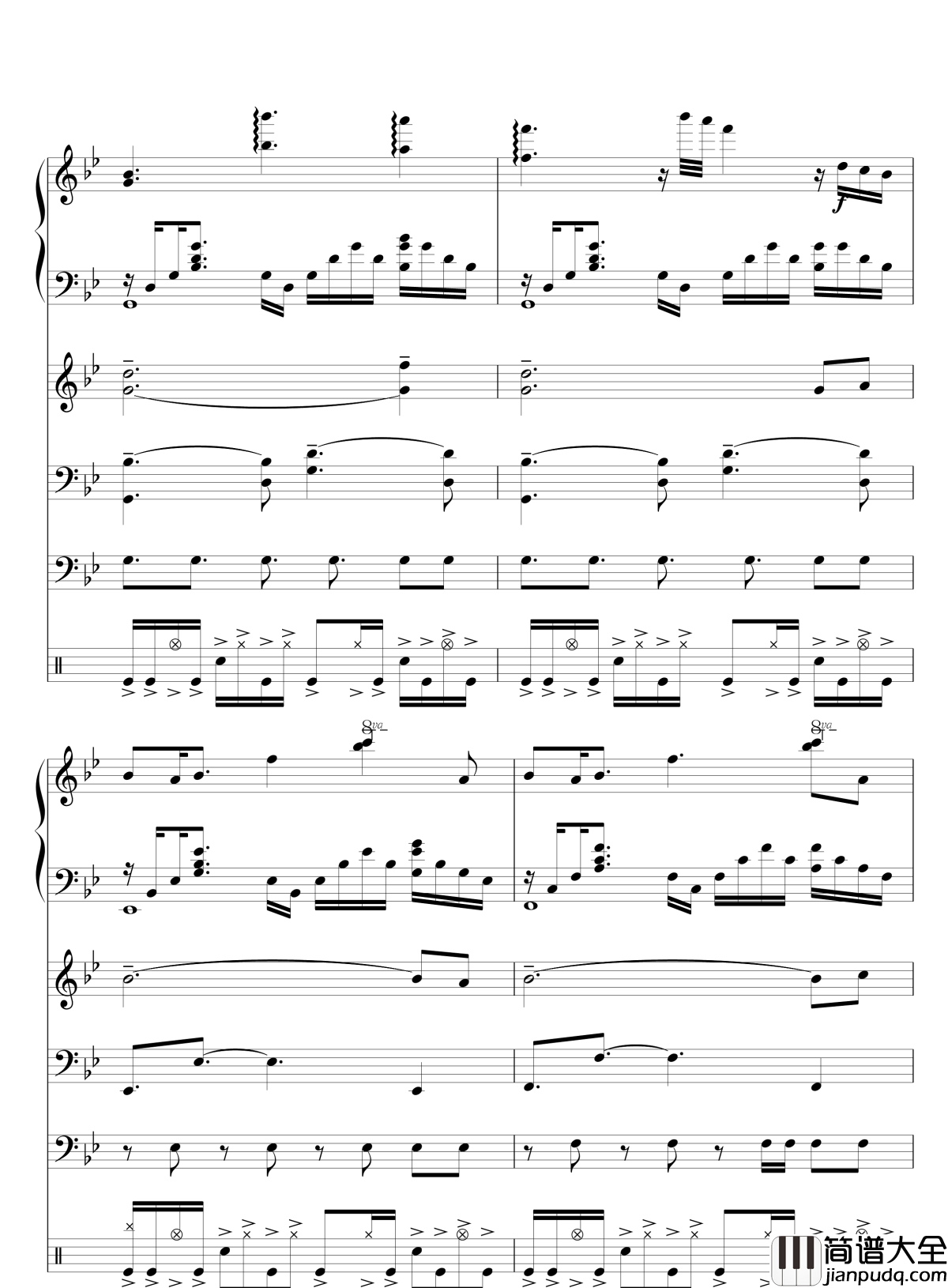 Quiet_Sky~繁春钢琴谱_lujianxiang555