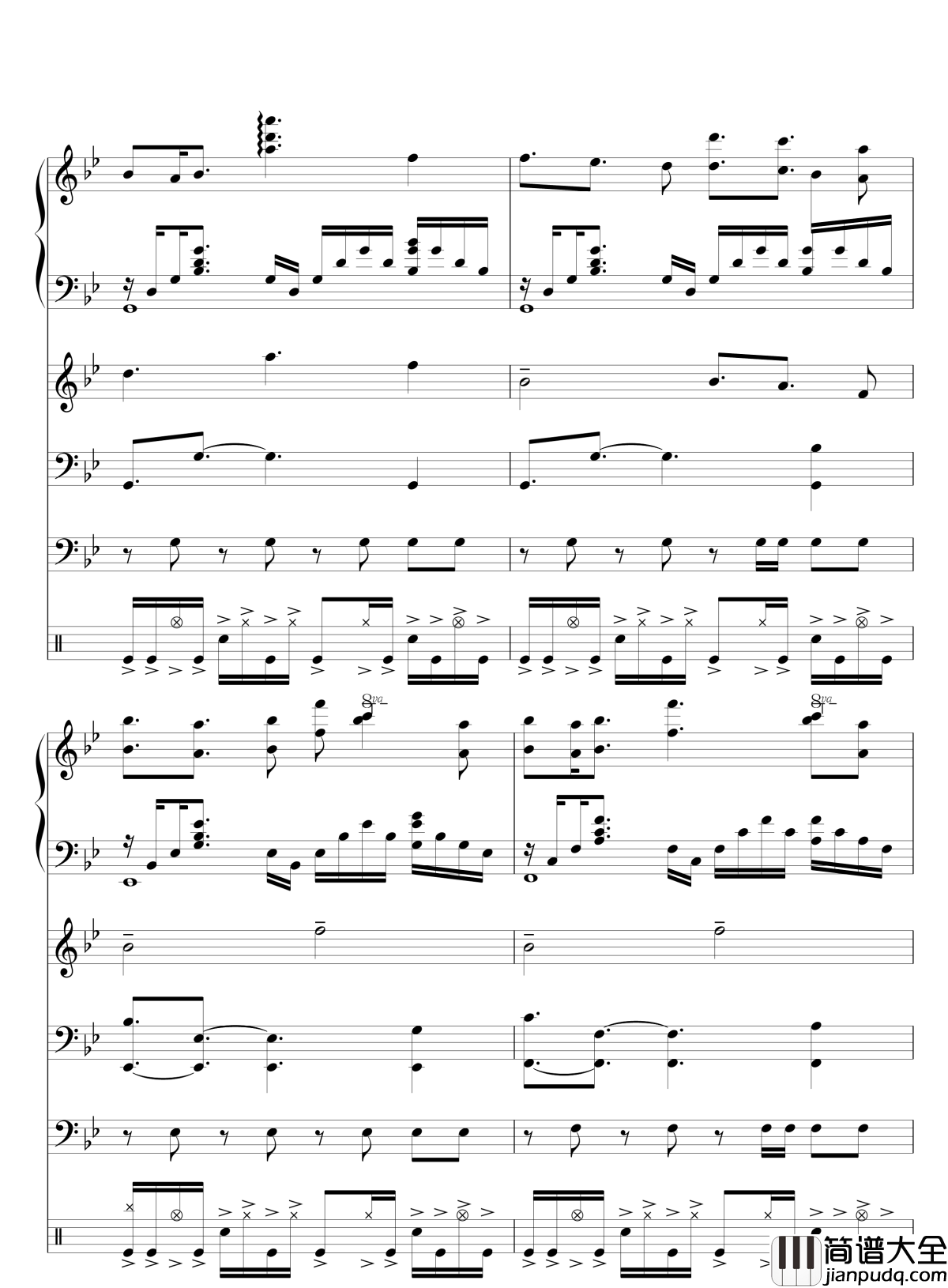 Quiet_Sky~繁春钢琴谱_lujianxiang555