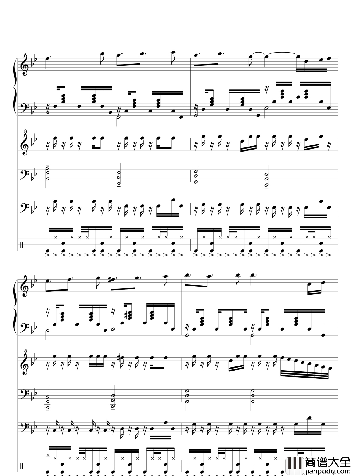 Quiet_Sky~繁春钢琴谱_lujianxiang555