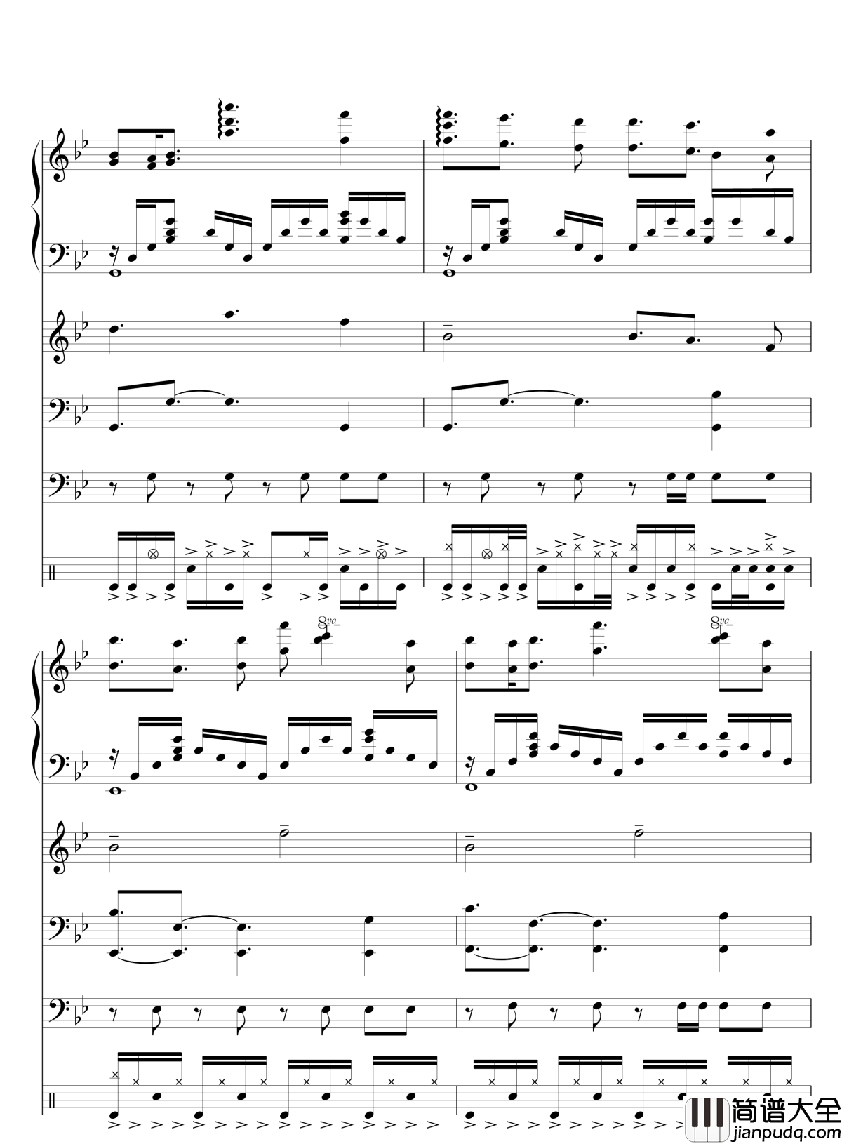 Quiet_Sky~繁春钢琴谱_lujianxiang555