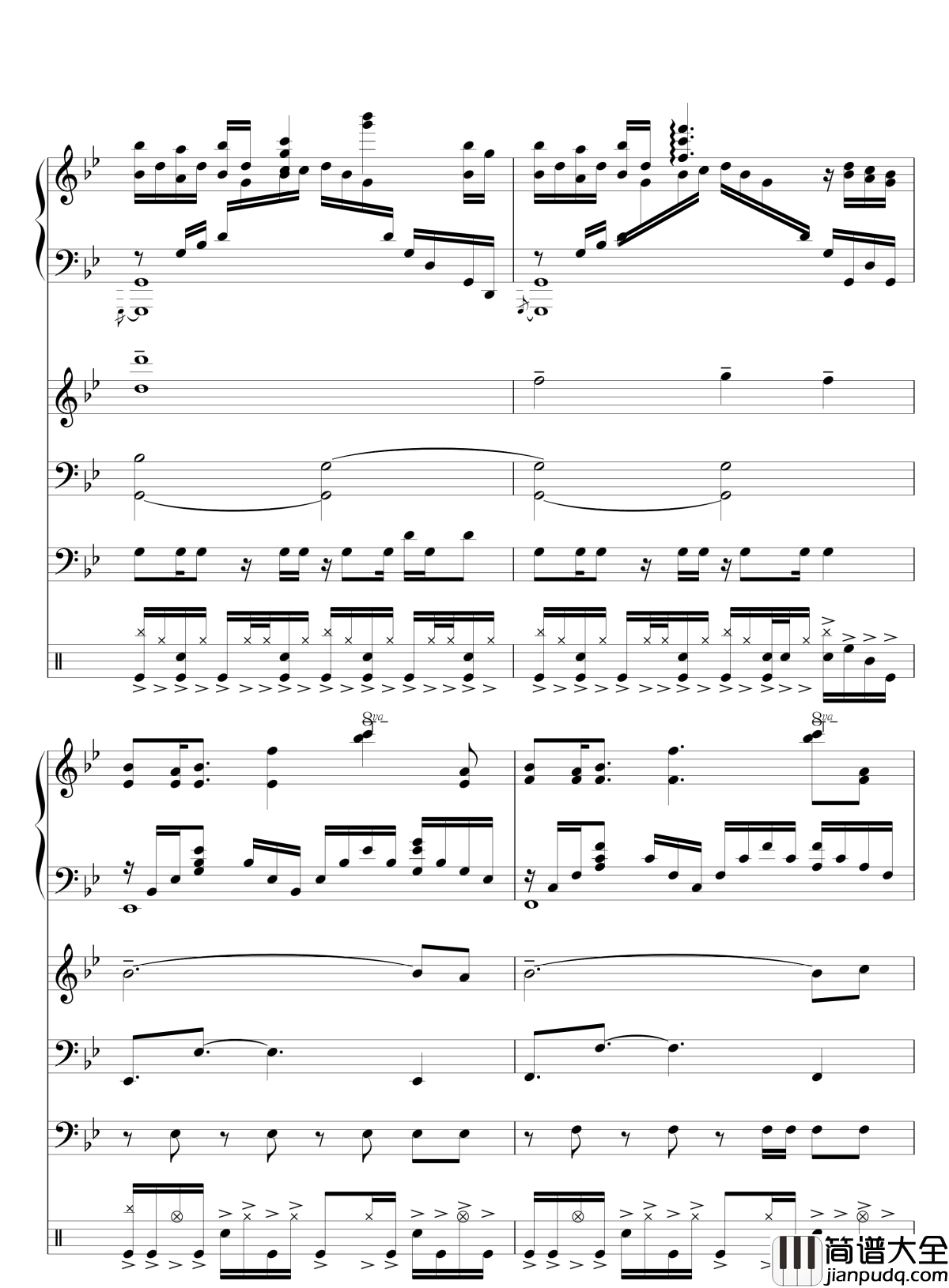 Quiet_Sky~繁春钢琴谱_lujianxiang555