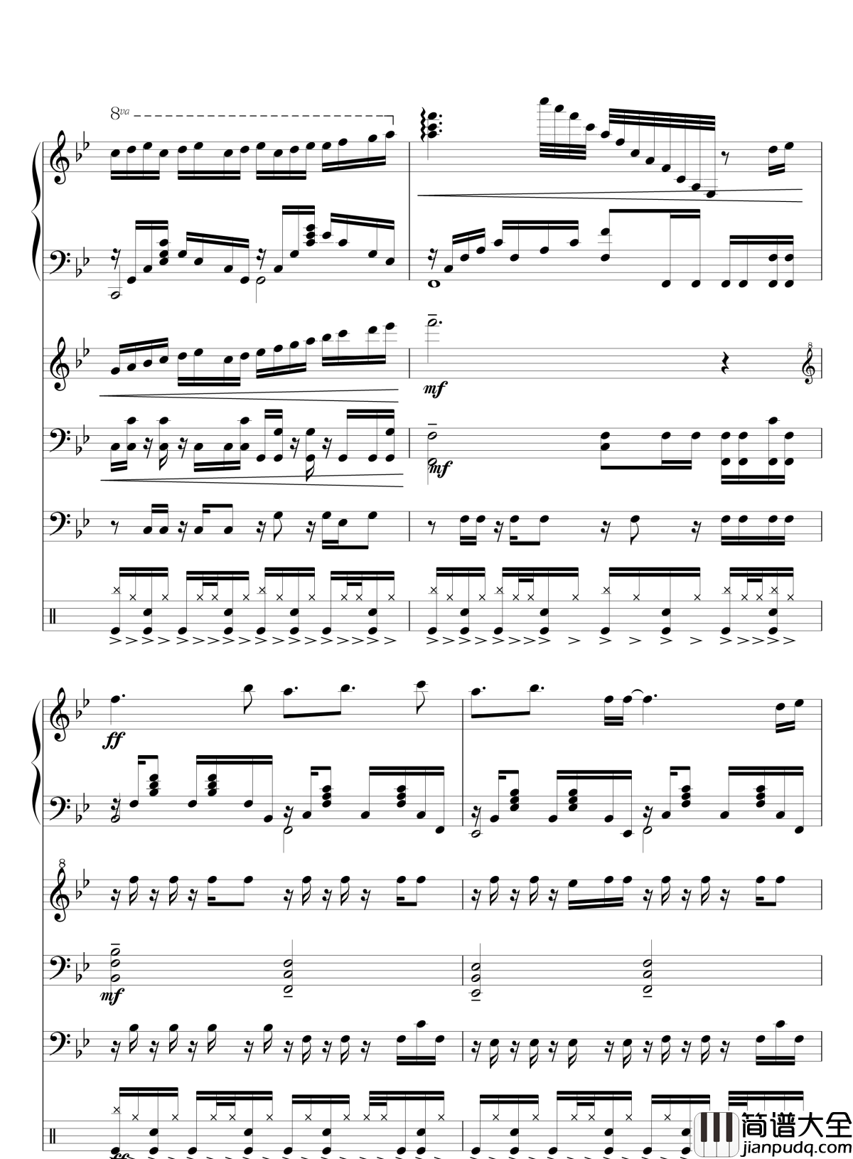 Quiet_Sky~繁春钢琴谱_lujianxiang555