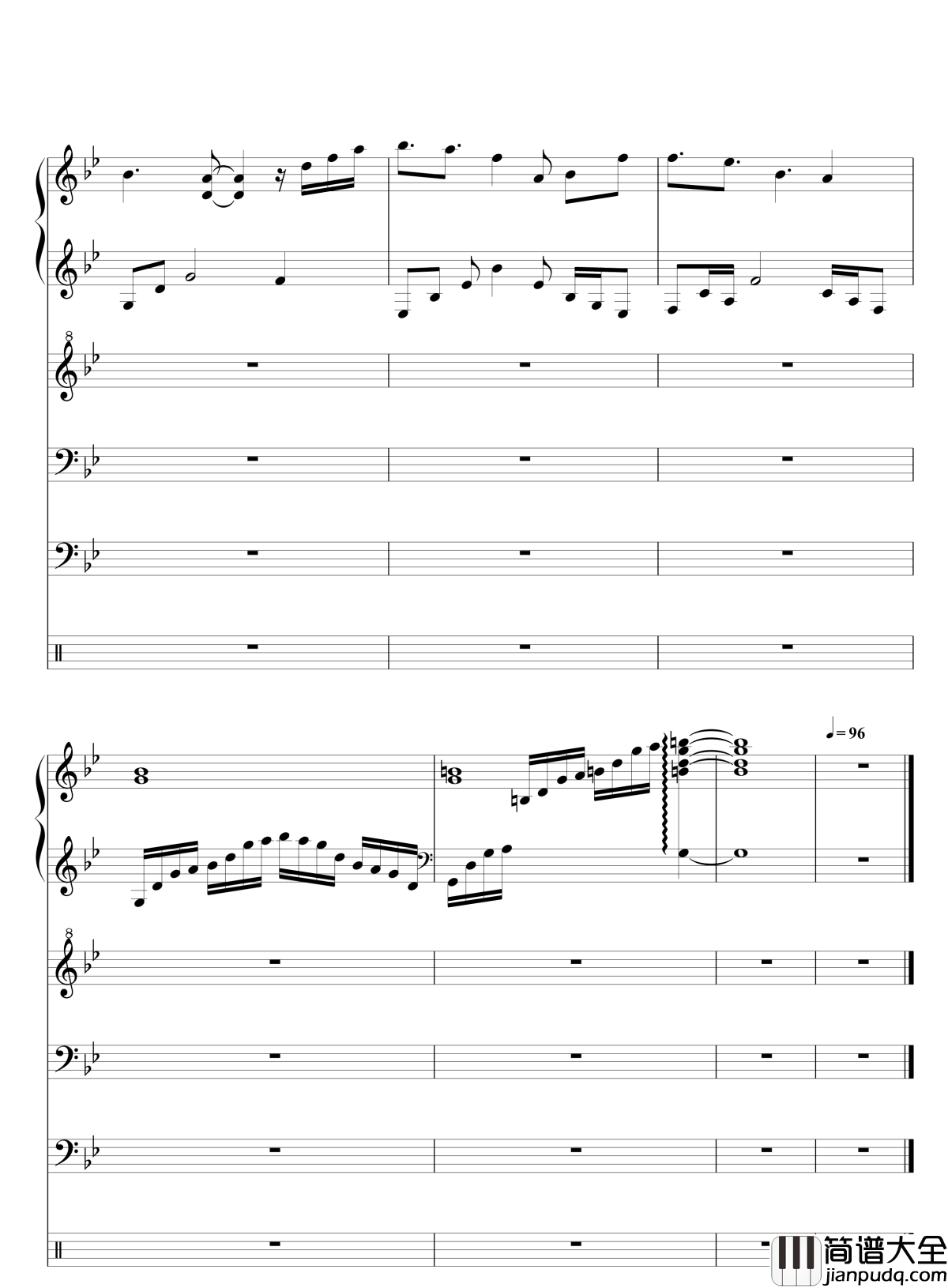 Quiet_Sky~繁春钢琴谱_lujianxiang555