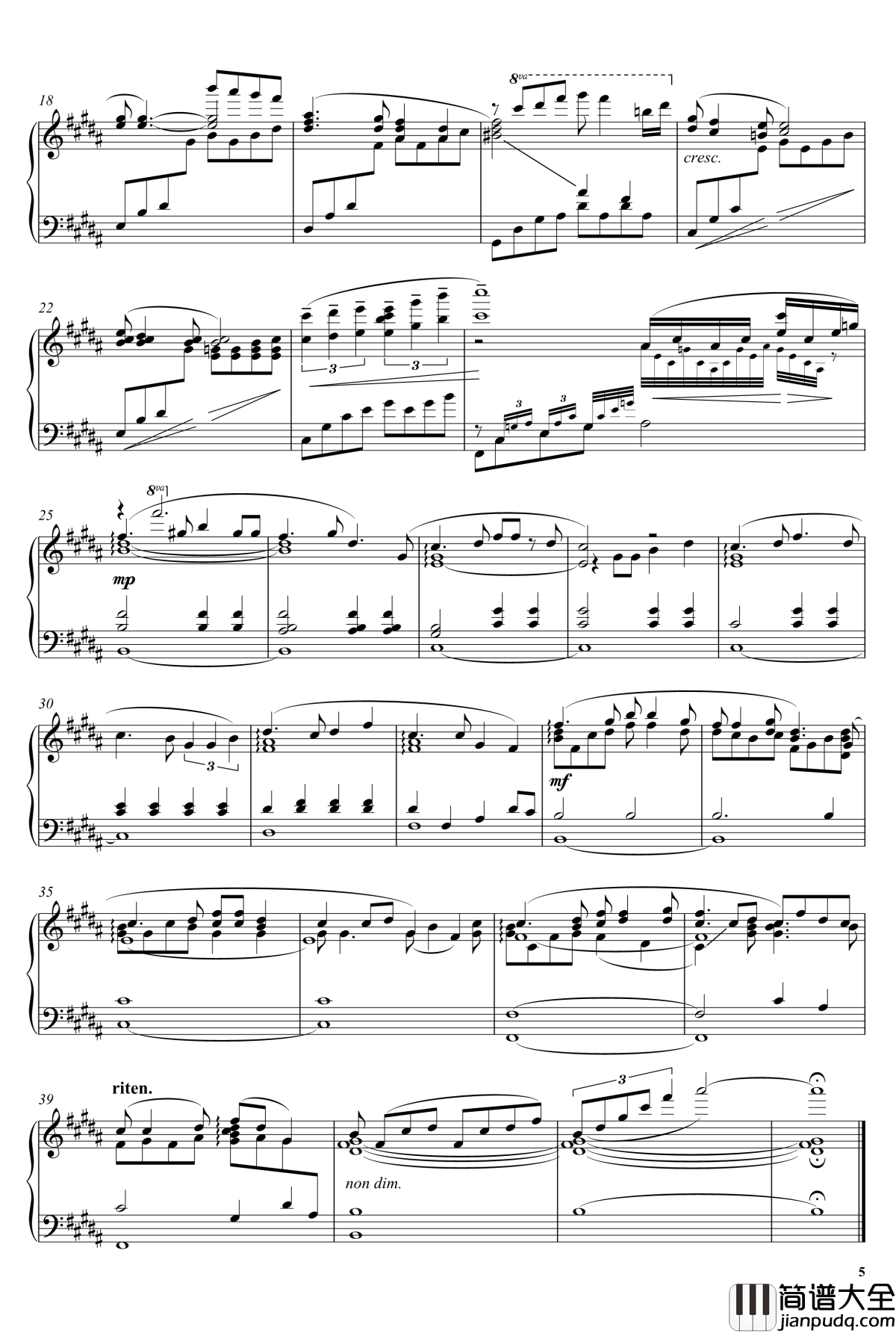 薄媚钢琴谱__仙剑奇侠传六