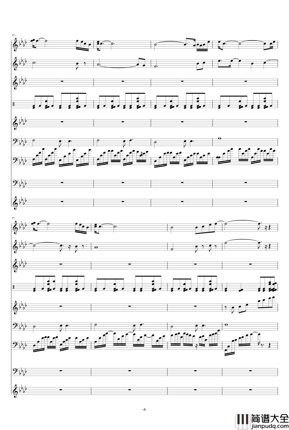 若相惜钢琴谱_姜帆_