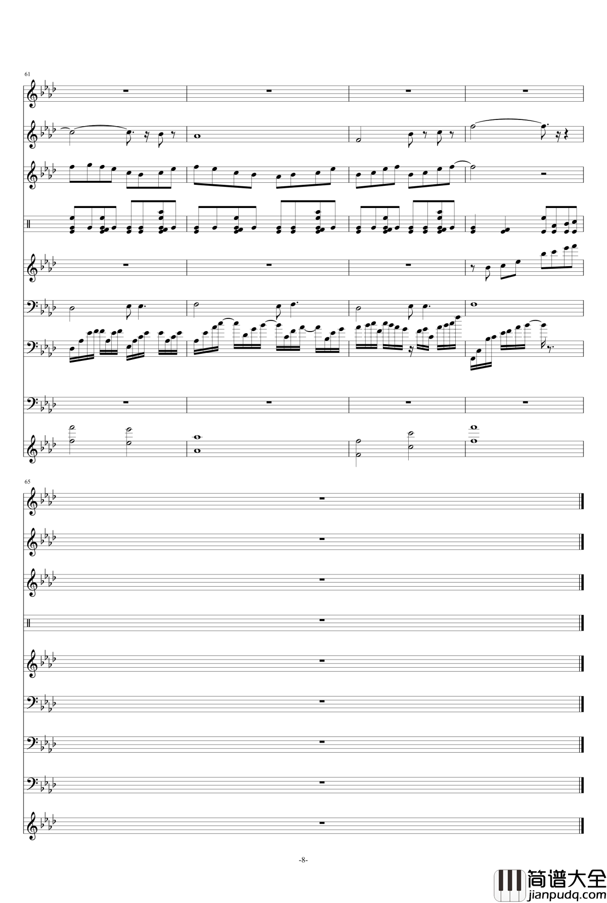 若相惜钢琴谱_姜帆_