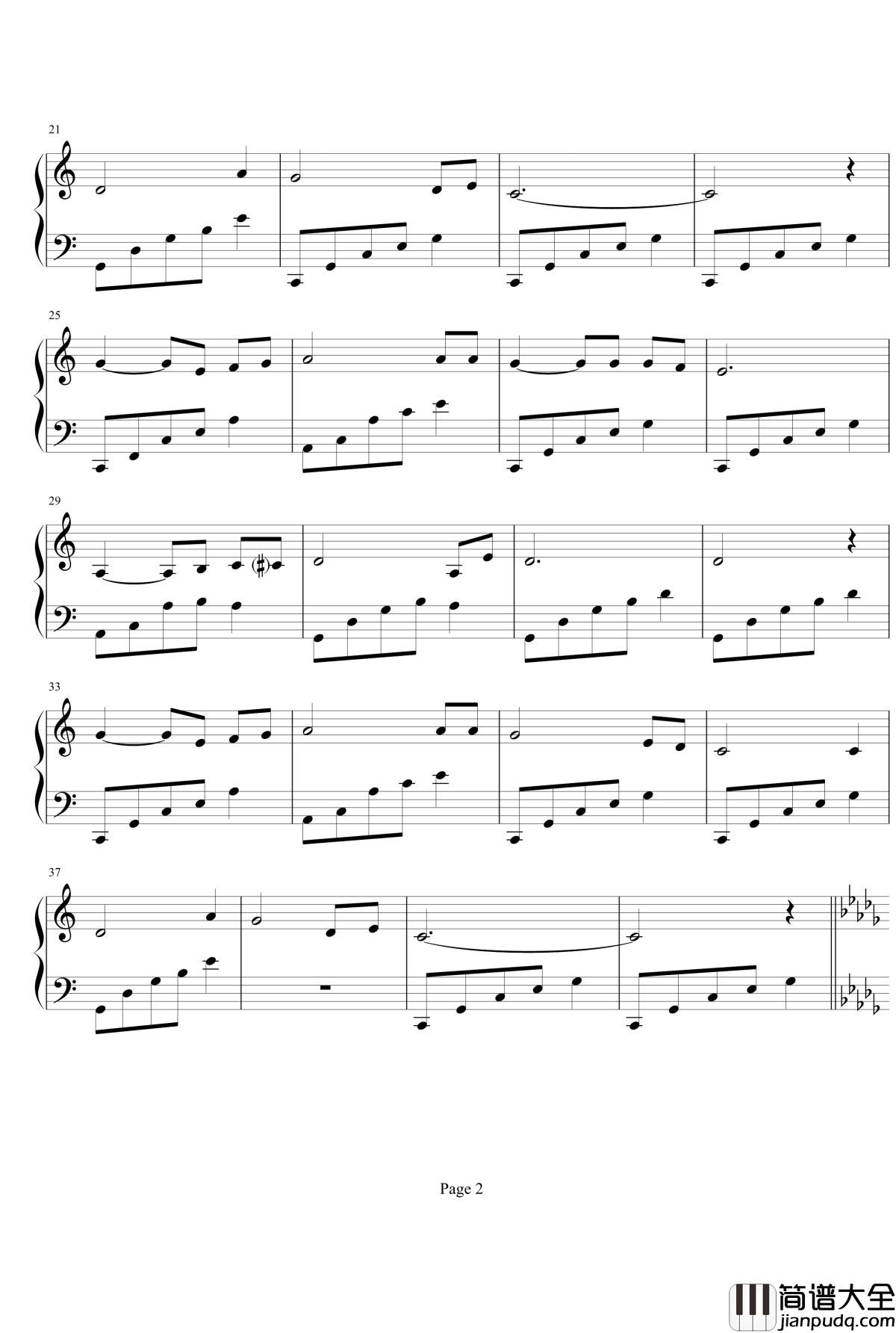 樱花庄的宠物女孩钢琴谱_今日の日はさようなら