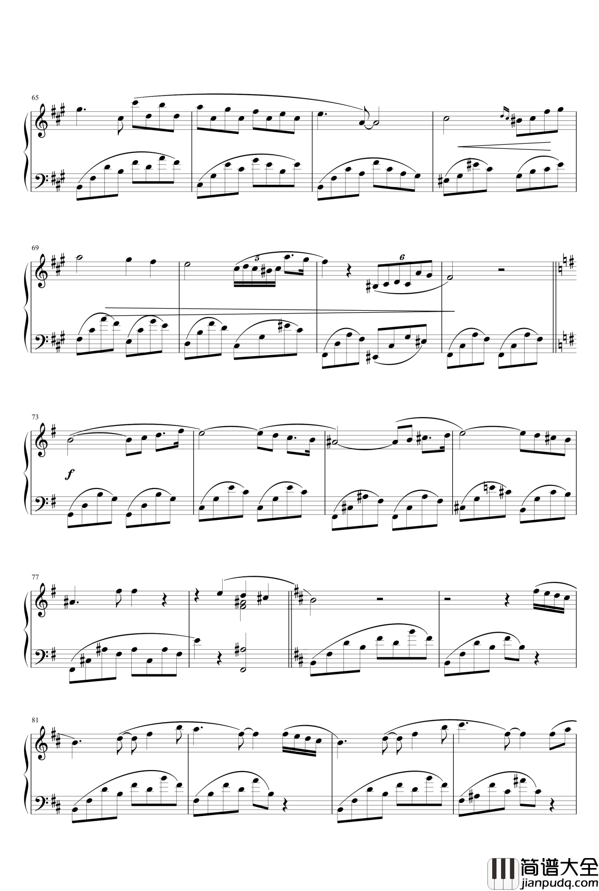 b小调随想曲钢琴谱_乐之琴