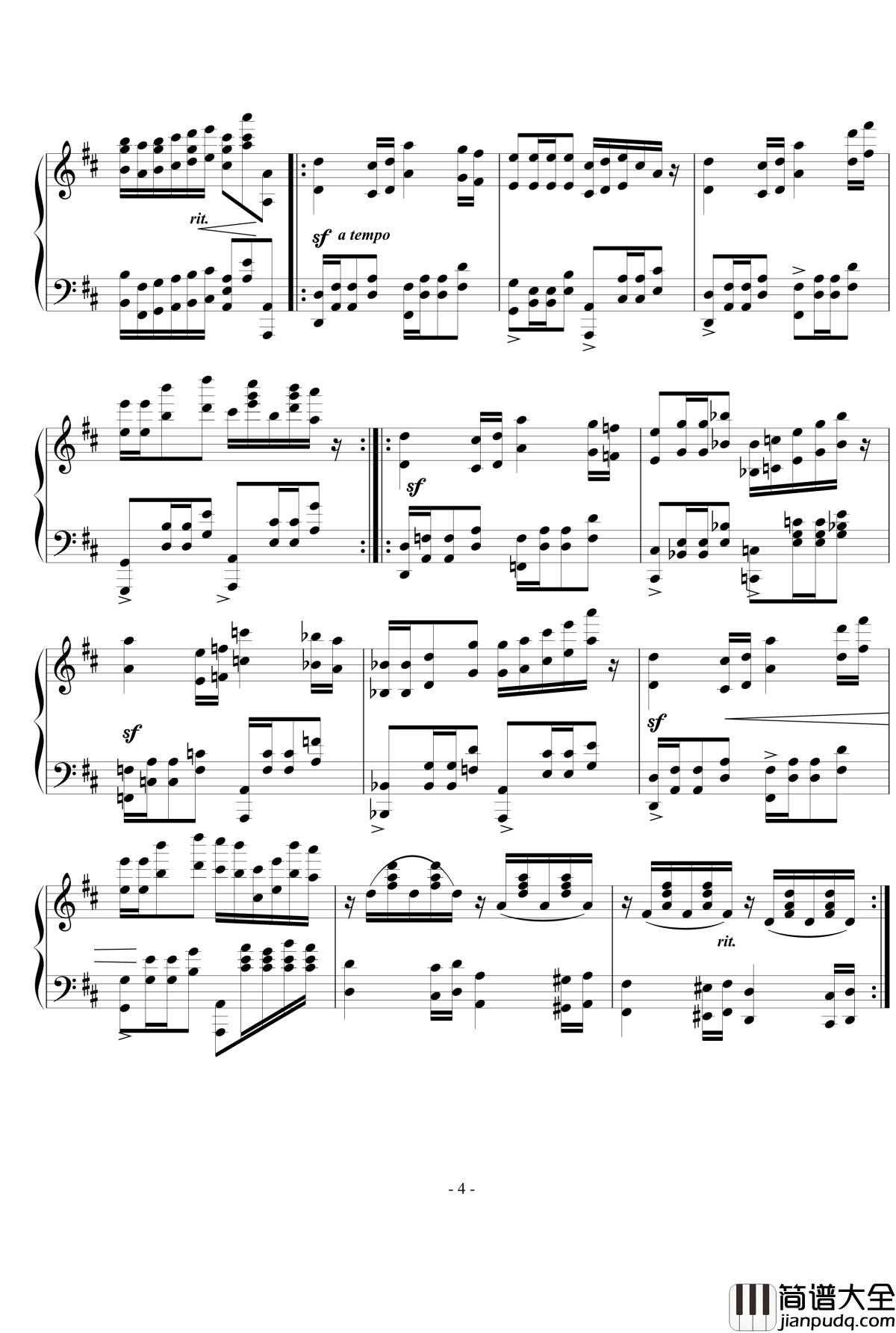 乐之琴主题变奏曲钢琴谱_nyride