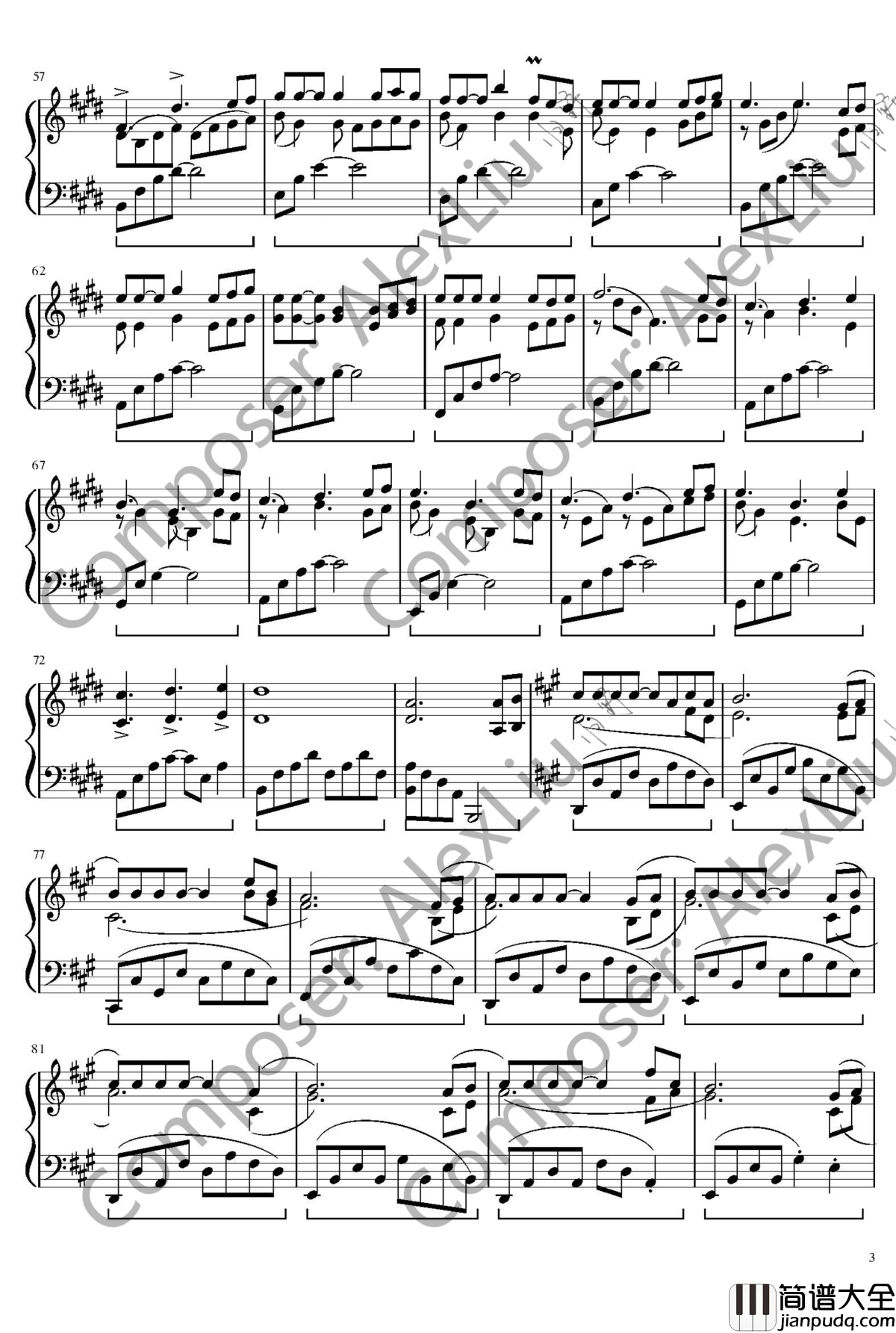 记忆中的花园钢琴谱_leoliu19880423