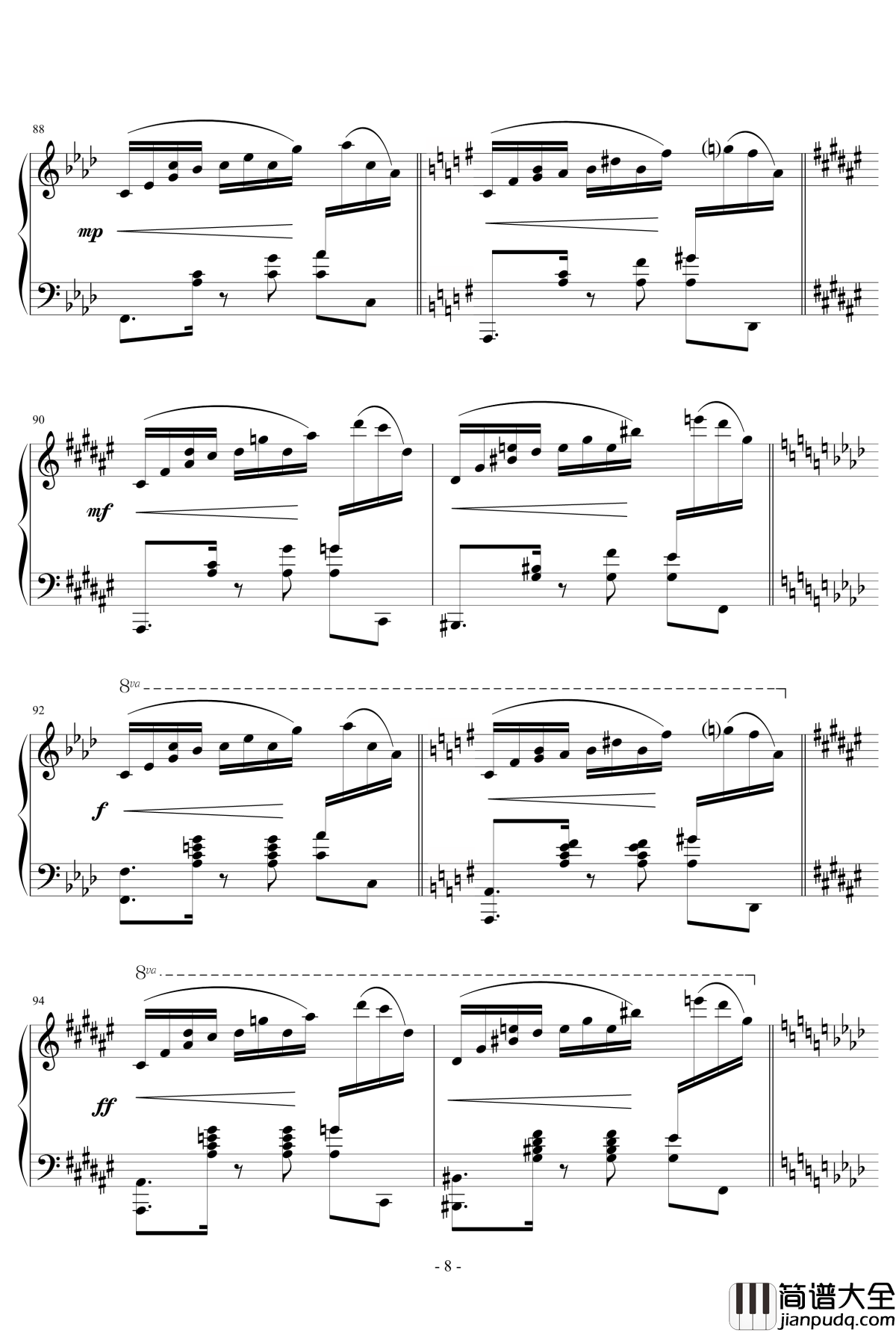 POUSSE_CAFE钢琴谱_KioooS