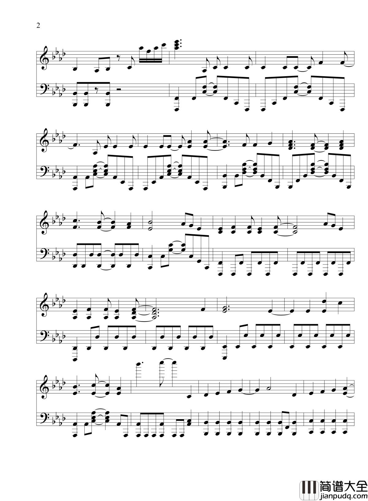 High_Free_Spirits钢琴谱_四月新番中