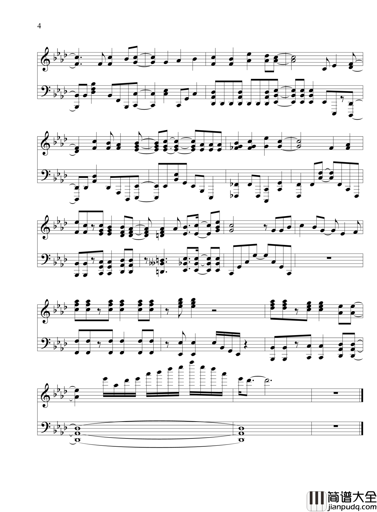 High_Free_Spirits钢琴谱_四月新番中