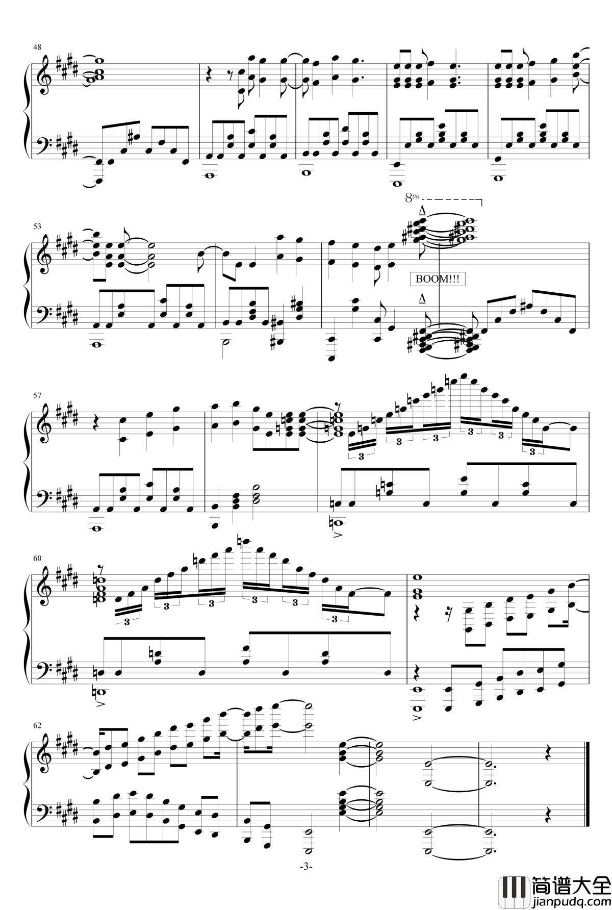 恋爱实玖瑠传说钢琴谱_Theishter版本_凉宫春日的忧郁(basertyu)(涼宮ハルヒの憂鬱_恋のミクル伝説)