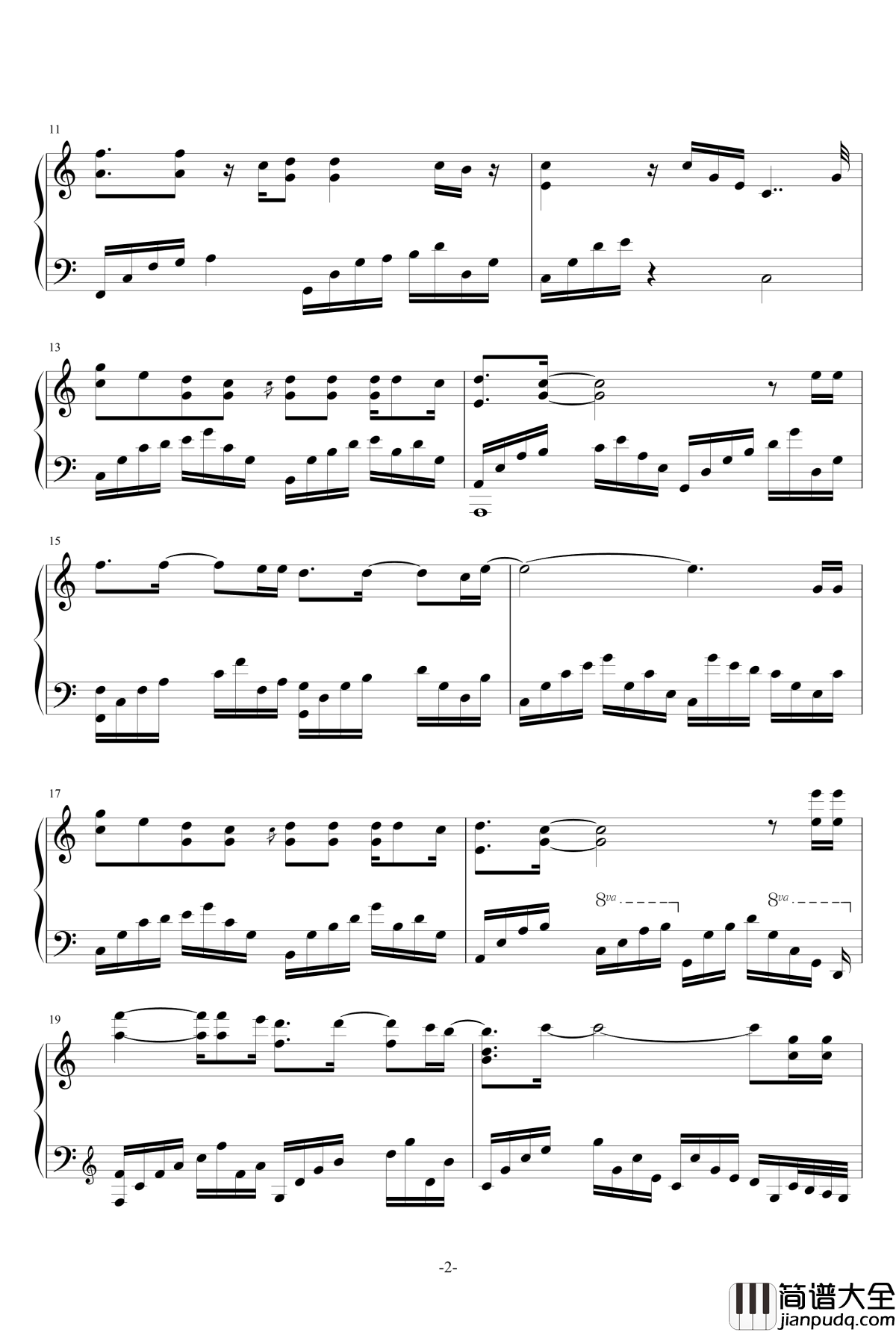 南山南钢琴谱_富含画面感的演奏级版_张磊