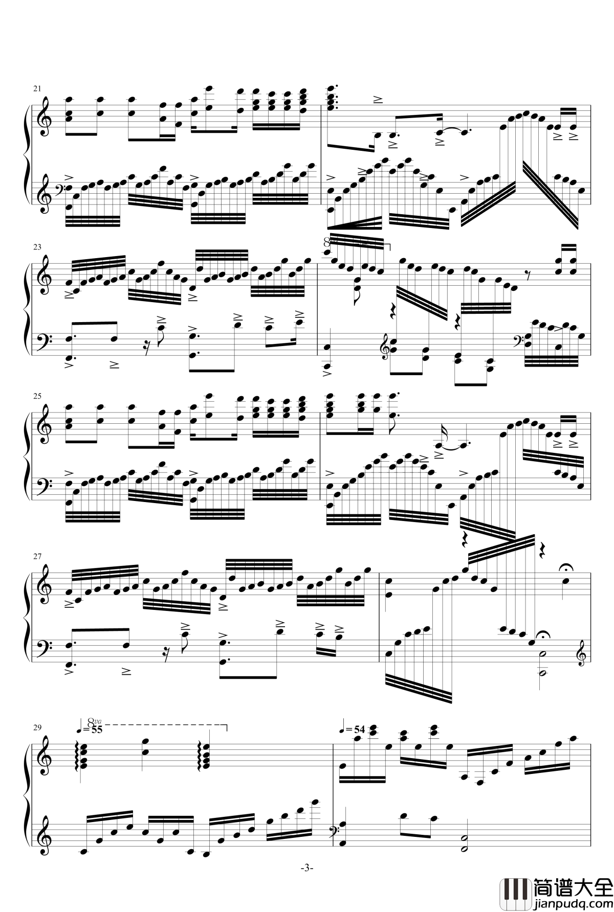 南山南钢琴谱_富含画面感的演奏级版_张磊