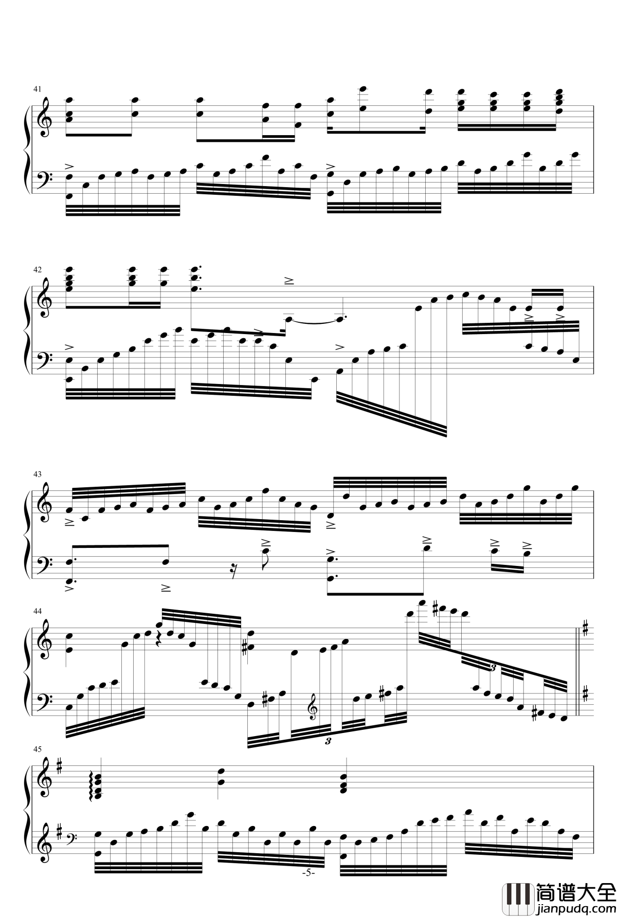 南山南钢琴谱_富含画面感的演奏级版_张磊