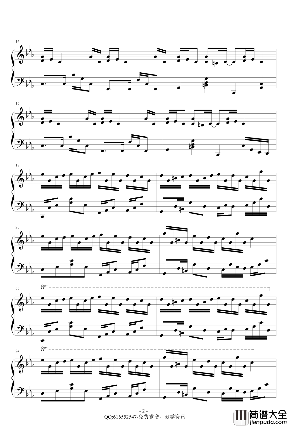 克罗地亚狂想曲钢琴谱_精致版_金龙鱼170427_马克西姆_Maksim·Mrvica