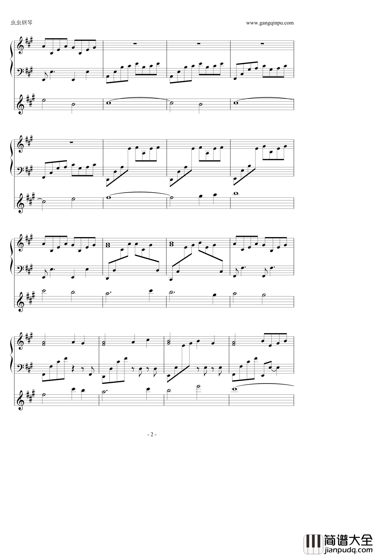 Flower钢琴谱_藤島裕之/AI_须釜俊一