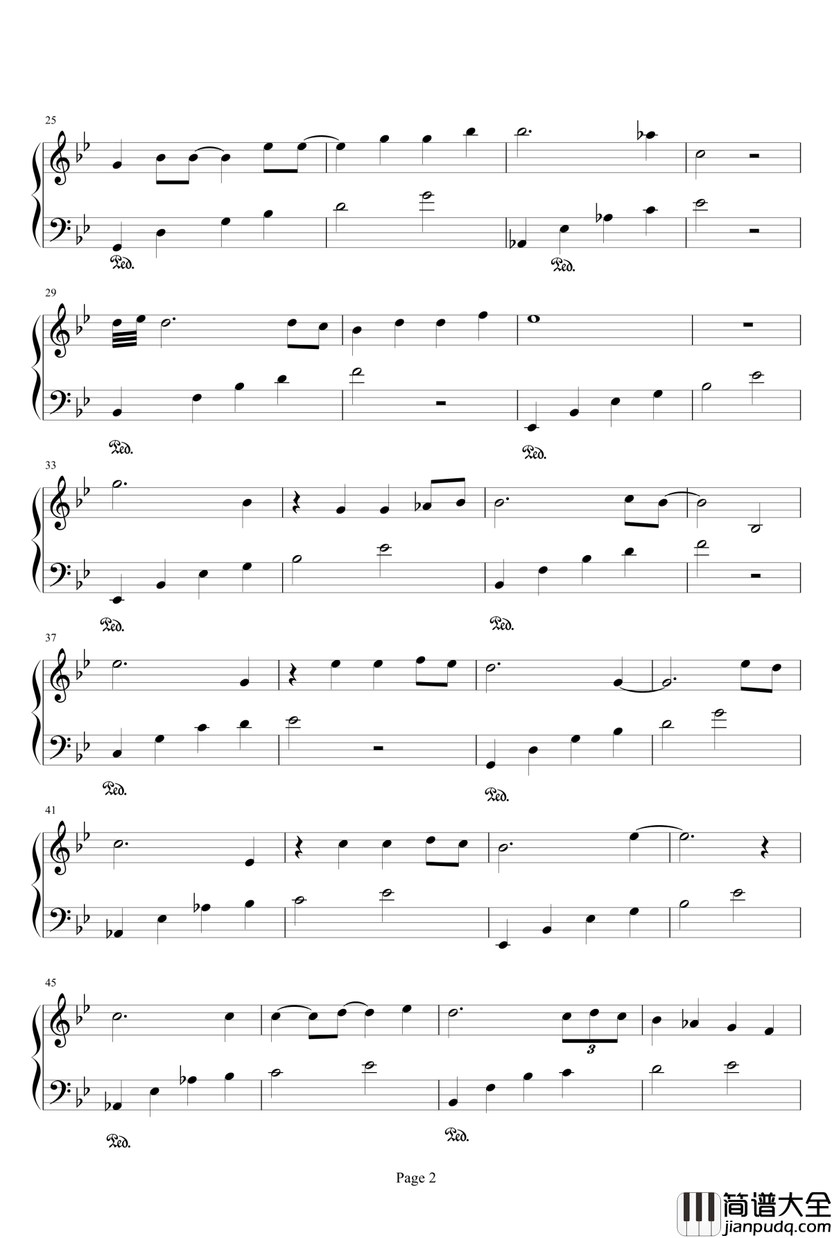 春日晨曦钢琴谱_niuxiya