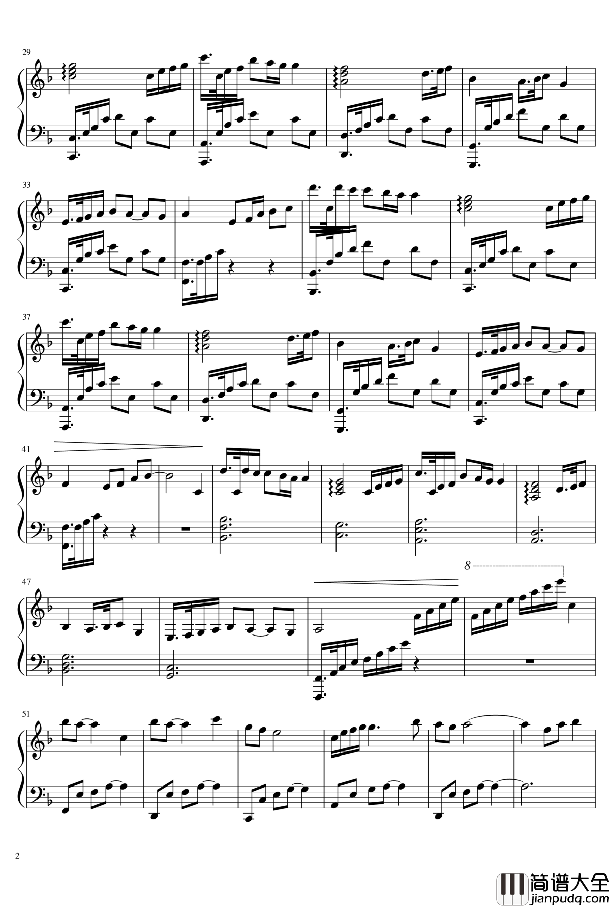 曾经爱过的地方钢琴谱_A_Place_That_Once_Loved_吕恒