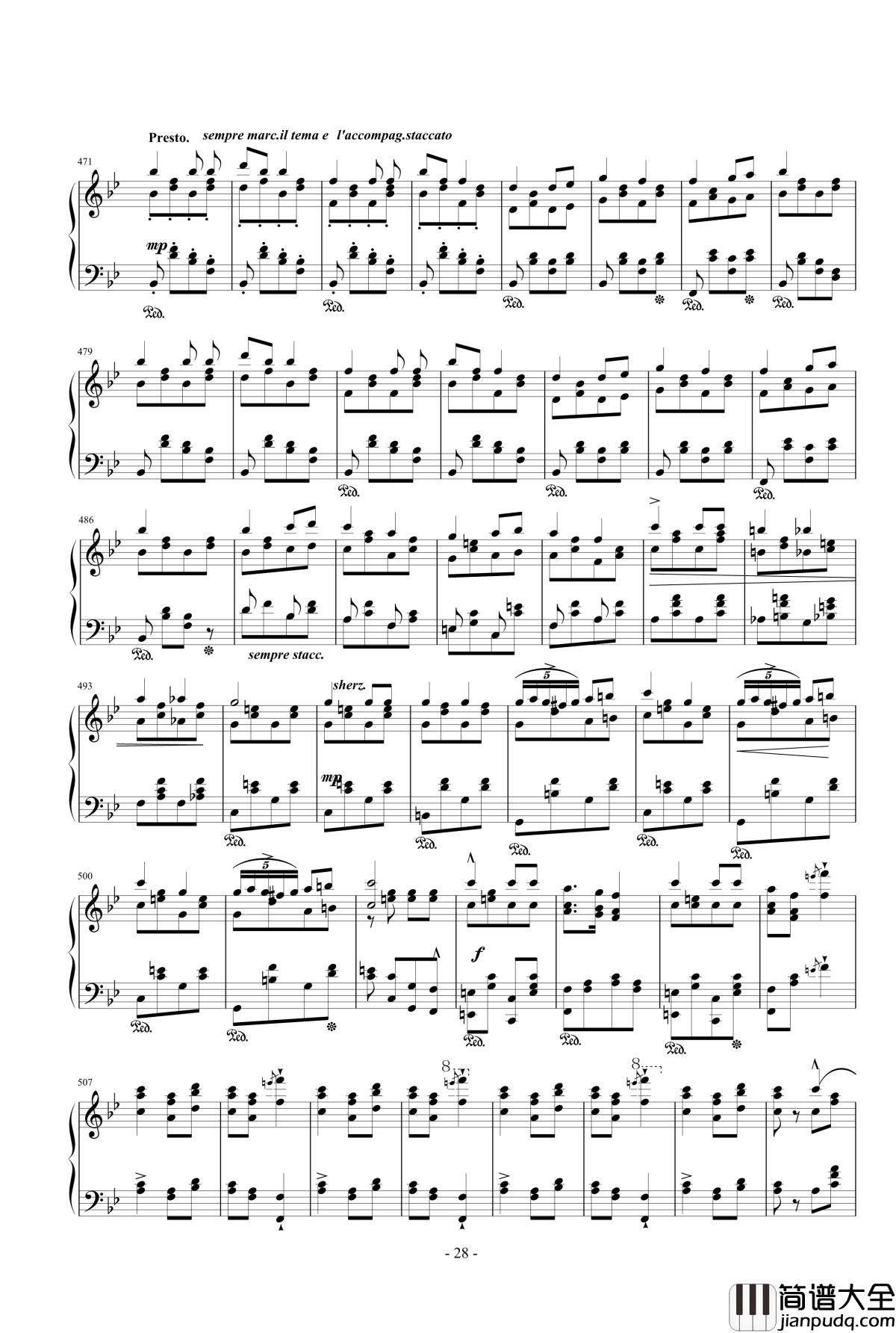 唐璜的回忆钢琴谱_李斯特