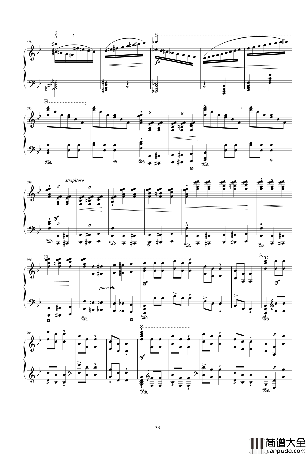 唐璜的回忆钢琴谱_李斯特