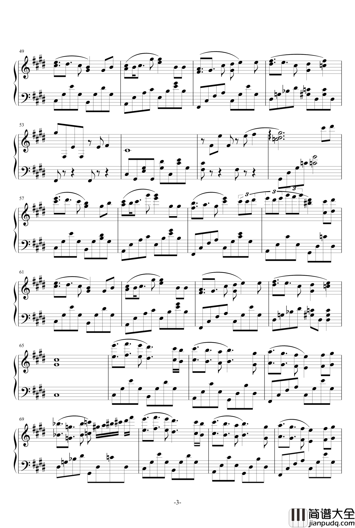 天地不容钢琴谱_TVB电视剧_殭_片尾曲_陈志浩