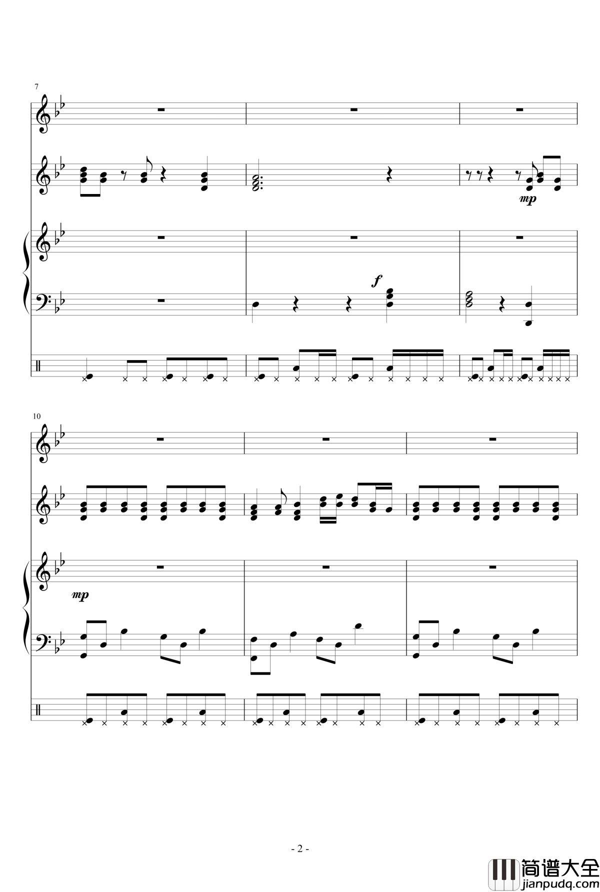 Wanderer钢琴谱_狂音§