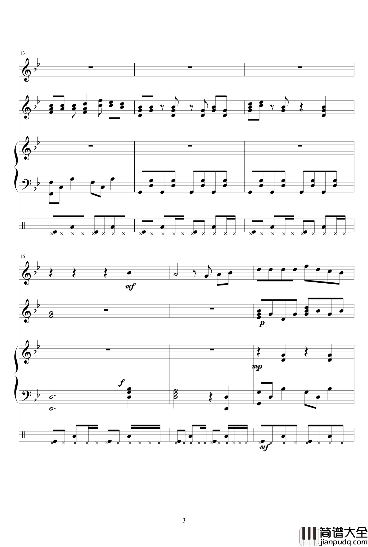 Wanderer钢琴谱_狂音§